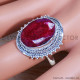 Ruby 925 Sterling Silver Ring (SJWR-1987)