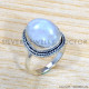 Rainbow Moonstone 925 Sterling Silver Ring (SJWR-1989)