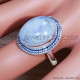 Rainbow Moonstone 925 Sterling Silver Ring (SJWR-1989)