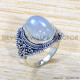 Rainbow Moonstone 925 Sterling Silver Ring (SJWR-1990)