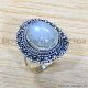 Rainbow Moonstone 925 Sterling Silver Ring (SJWR-1992)