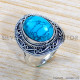 Turquoise 925 Sterling Silver Ring (SJWR-1996)