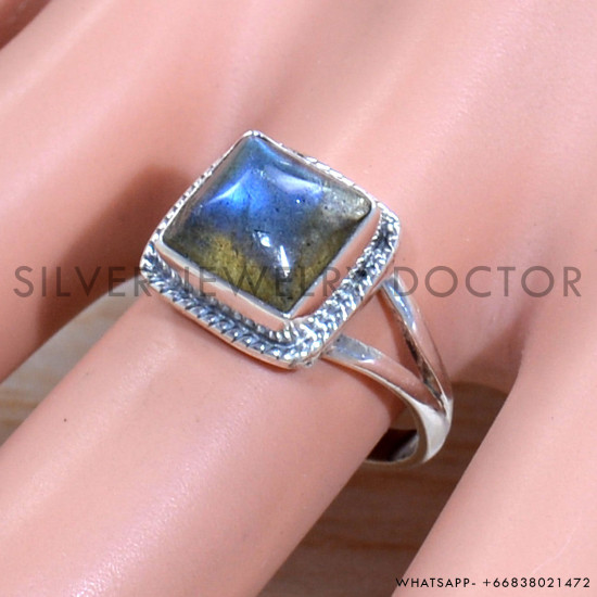 Labradorite 925 Sterling Silver Ring (SJWR-1998)