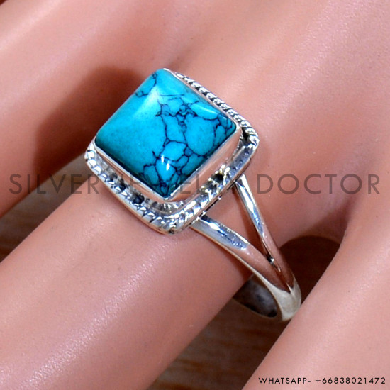 Turquoise 925 Sterling Silver Ring (SJWR-2004)