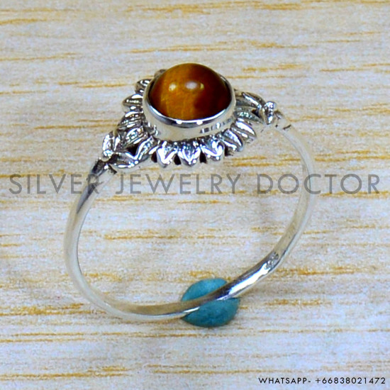 Tiger Eye 925 Sterling Silver Ring (SJWR-2005) Tiger Eye 925 Sterling Silver Ring (SJWR-2005)