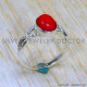 Coral 925 Sterling Silver Ring (SJWR-2008) Coral 925 Sterling Silver Ring (SJWR-2008)