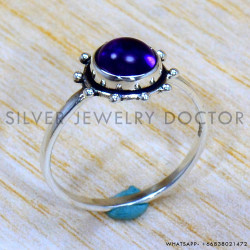 Amethyst 925 Sterling Silver Ring (SJWR-2009)