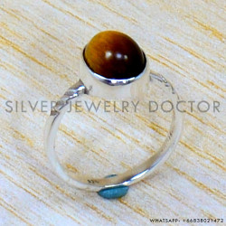 Tiger Eye 925 Sterling Silver Ring (SJWR-2016)