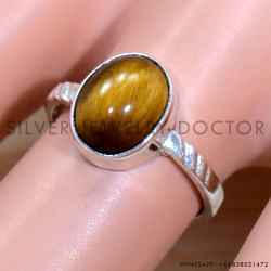 Tiger Eye 925 Sterling Silver Ring (SJWR-2016)