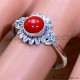 Coral 925 Sterling Silver Ring (SJWR-2019) Coral 925 Sterling Silver Ring (SJWR-2019)