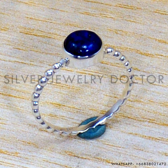Lapis Lazuli 925 Sterling Silver Ring (SJWR-2025) Lapis Lazuli 925 Sterling Silver Ring (SJWR-2025)