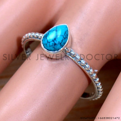 Turquoise 925 Sterling Silver Ring (SJWR-2026)