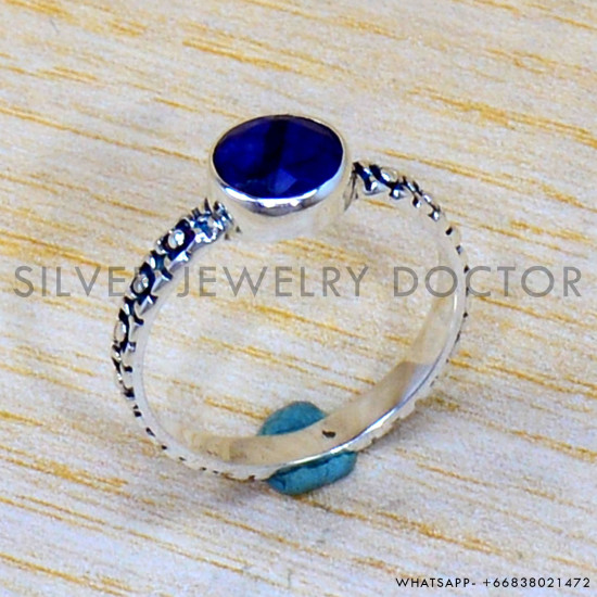 Sapphire 925 Sterling Silver Ring (SJWR-2027) Sapphire 925 Sterling Silver Ring (SJWR-2027)