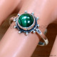 Malachite 925 Sterling Silver Ring (SJWR-2030) Malachite 925 Sterling Silver Ring (SJWR-2030)