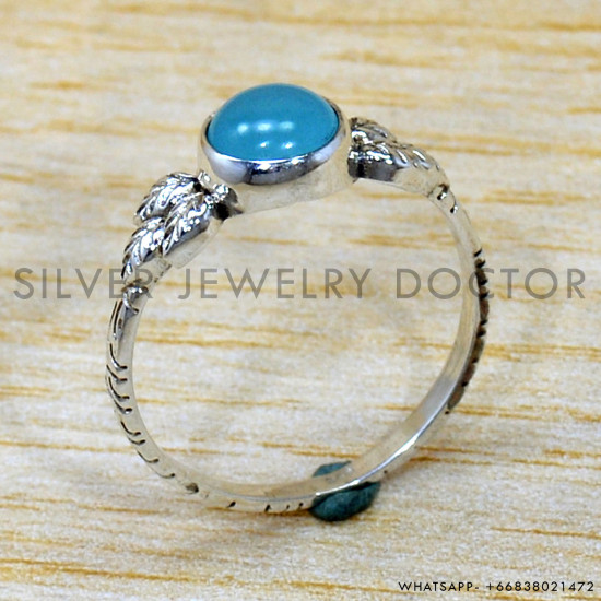 Chalcedony 925 Sterling Silver Ring (SJWR-2037) Chalcedony 925 Sterling Silver Ring (SJWR-2037)