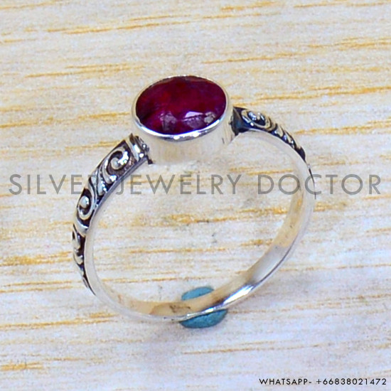 Ruby 925 Sterling Silver Ring (SJWR-2039) Ruby 925 Sterling Silver Ring (SJWR-2039)