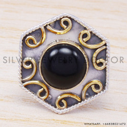 Black Rutile 925 Sterling Silver Ring (SJWR-204) Black Rutile 925 Sterling Silver Ring (SJWR-204)