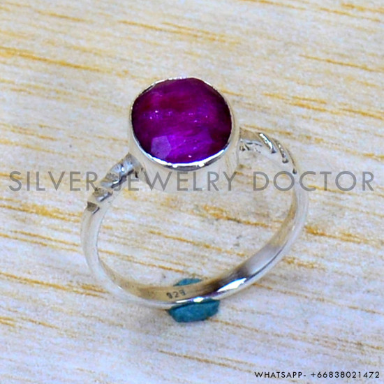 Ruby 925 Sterling Silver Ring (SJWR-2041) Ruby 925 Sterling Silver Ring (SJWR-2041)
