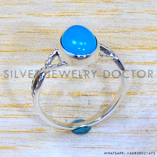 Chalcedony 925 Sterling Silver Ring (SJWR-2042) Chalcedony 925 Sterling Silver Ring (SJWR-2042)