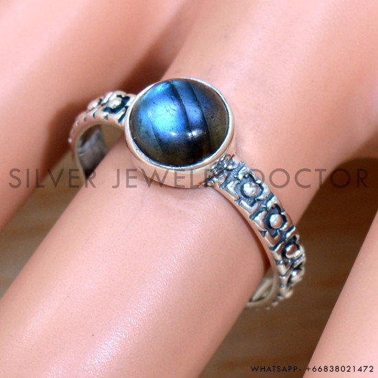 Labradorite 925 Sterling Silver Ring (SJWR-2045)