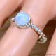 Rainbow Moonstone 925 Sterling Silver Ring (SJWR-2049) Rainbow Moonstone 925 Sterling Silver Ring (SJWR-2049)
