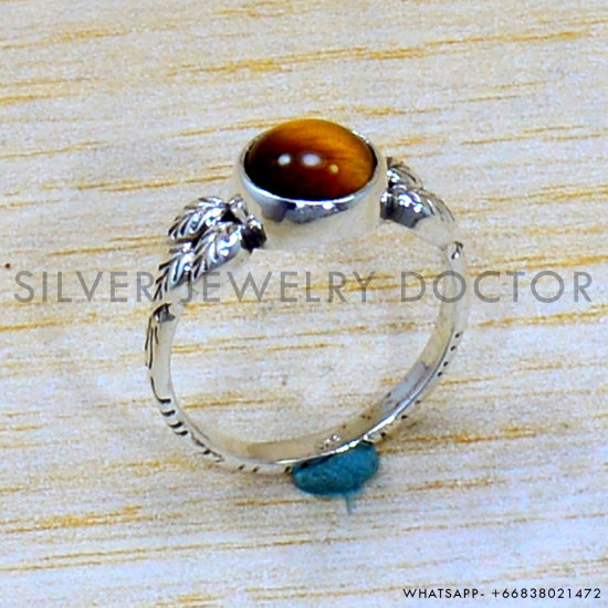 Tiger Eye 925 Sterling Silver Ring (SJWR-2052) Tiger Eye 925 Sterling Silver Ring (SJWR-2052)