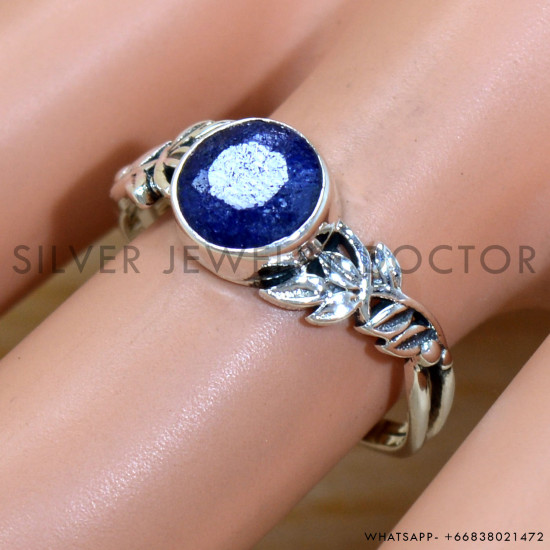 Sapphire 925 Sterling Silver Ring (SJWR-2055) Sapphire 925 Sterling Silver Ring (SJWR-2055)
