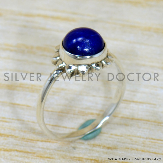 Lapis Lazuli 925 Sterling Silver Ring (SJWR-2056) Lapis Lazuli 925 Sterling Silver Ring (SJWR-2056)