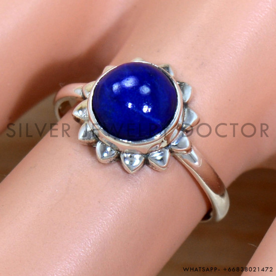Lapis Lazuli 925 Sterling Silver Ring (SJWR-2056) Lapis Lazuli 925 Sterling Silver Ring (SJWR-2056)