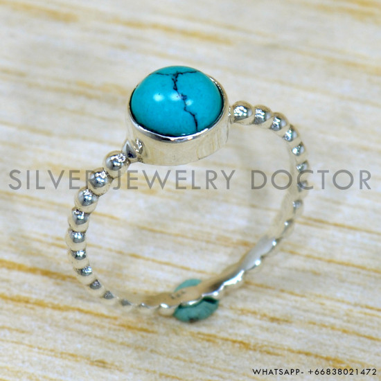 Turquoise 925 Sterling Silver Ring (SJWR-2057) Turquoise 925 Sterling Silver Ring (SJWR-2057)