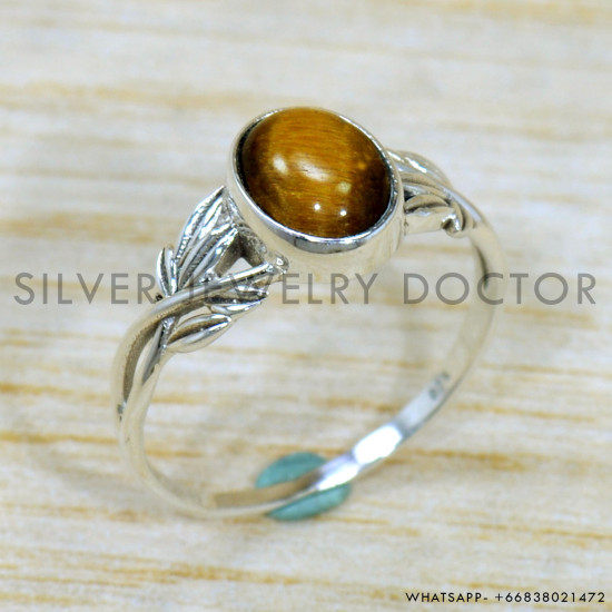 Tiger Eye 925 Sterling Silver Ring (SJWR-2058) Tiger Eye 925 Sterling Silver Ring (SJWR-2058)