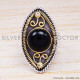 Black Onyx 925 Sterling Silver Bangles (SJWR-206) Black Onyx 925 Sterling Silver Bangles (SJWR-206)