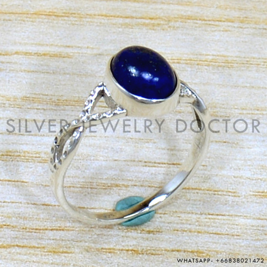 Lapis Lazuli 925 Sterling Silver Ring (SJWR-2062) Lapis Lazuli 925 Sterling Silver Ring (SJWR-2062)