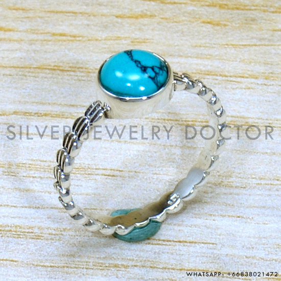 Turquoise 925 Sterling Silver Ring (SJWR-2065) Turquoise 925 Sterling Silver Ring (SJWR-2065)