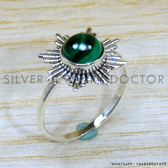 Malachite 925 Sterling Silver Ring (SJWR-2066) Malachite 925 Sterling Silver Ring (SJWR-2066)