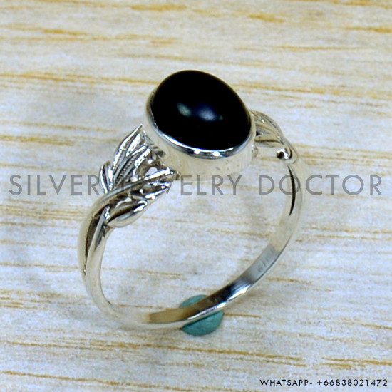 Black Onyx 925 Sterling Silver Ring (SJWR-2069) Black Onyx 925 Sterling Silver Ring (SJWR-2069)