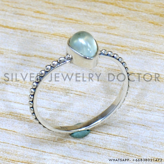 Prehnite 925 Sterling Silver Ring (SJWR-2081) Prehnite 925 Sterling Silver Ring (SJWR-2081)