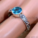 Blue Topaz 925 Sterling Silver Ring (SJWR-2084) Blue Topaz 925 Sterling Silver Ring (SJWR-2084)