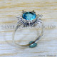 Pure 925 Sterling Silver Ancient Look Jewelry Blue Topaz Gemstone SJWR-2087 Pure 925 Sterling Silver Ancient Look Jewelry Blue Topaz Gemstone SJWR-2087