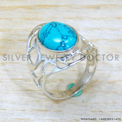 Turquoise 925 Sterling Silver Ring (SJWR-2095) Turquoise 925 Sterling Silver Ring (SJWR-2095)