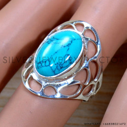 Turquoise 925 Sterling Silver Ring (SJWR-2095)