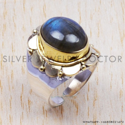 Rainbow Moonstone 925 Sterling Silver Bangles (SJWR-210)