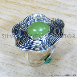 Prehnite 925 Sterling Silver Ring (SJWR-2104) Prehnite 925 Sterling Silver Ring (SJWR-2104)