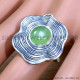 Prehnite 925 Sterling Silver Ring (SJWR-2104) Prehnite 925 Sterling Silver Ring (SJWR-2104)
