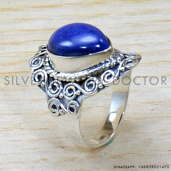 Lapis Lazuli 925 Sterling Silver Ring (SJWR-2114) Lapis Lazuli 925 Sterling Silver Ring (SJWR-2114)