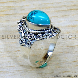 Turquoise 925 Sterling Silver Ring (SJWR-2116) Turquoise 925 Sterling Silver Ring (SJWR-2116)