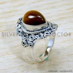Tiger Eye 925 Sterling Silver Ring (SJWR-2122) Tiger Eye 925 Sterling Silver Ring (SJWR-2122)