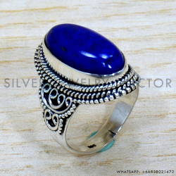 Lapis Lazuli 925 Sterling Silver Ring (SJWR-2125)