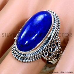 Lapis Lazuli 925 Sterling Silver Ring (SJWR-2125)