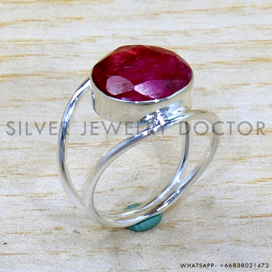 Ruby 925 Sterling Silver Ring (SJWR-2133) Ruby 925 Sterling Silver Ring (SJWR-2133)